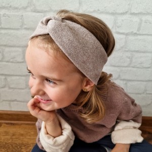 Opaska splotka ROSE z błyszczącą nitką