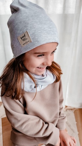 Komplet dziecięcy czapka z kominem light grey.jpg