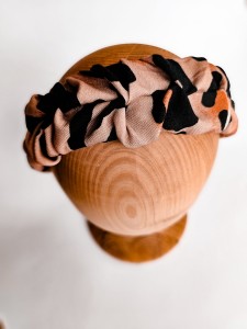 Opaska marszczona wzór  PANTERKA