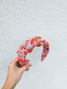 Opaska damska marszczona PEACH BLOOM