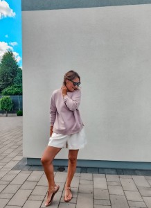 Bluza damska PUDER PINK