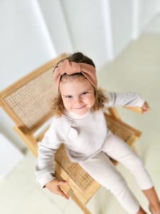 Opaska dziewczęca SUPEŁ MOCHA