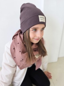 Czapka jednowarstwowa beanie CZEKOLADA