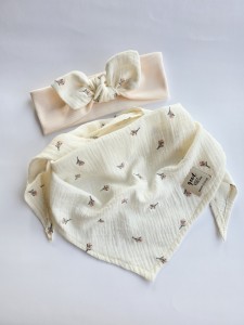 Komplet opaska CREME + chustka 