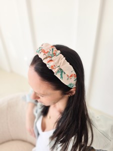 Opaska marszczona BOHO POPPY