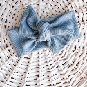 Opaska kokarda błękit